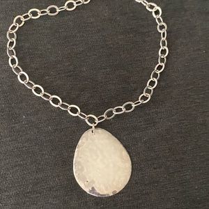 Silpada large disc necklace.